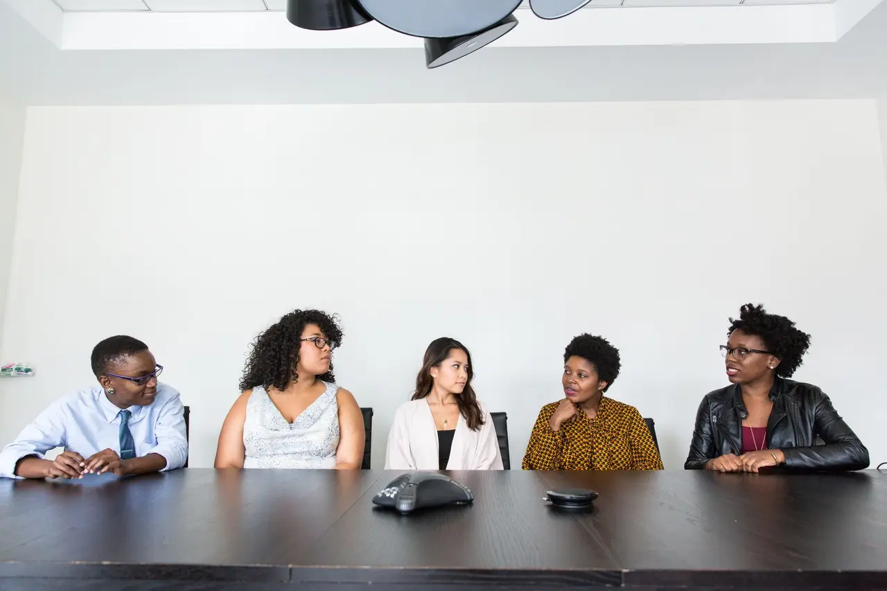 Professionals in a meeting