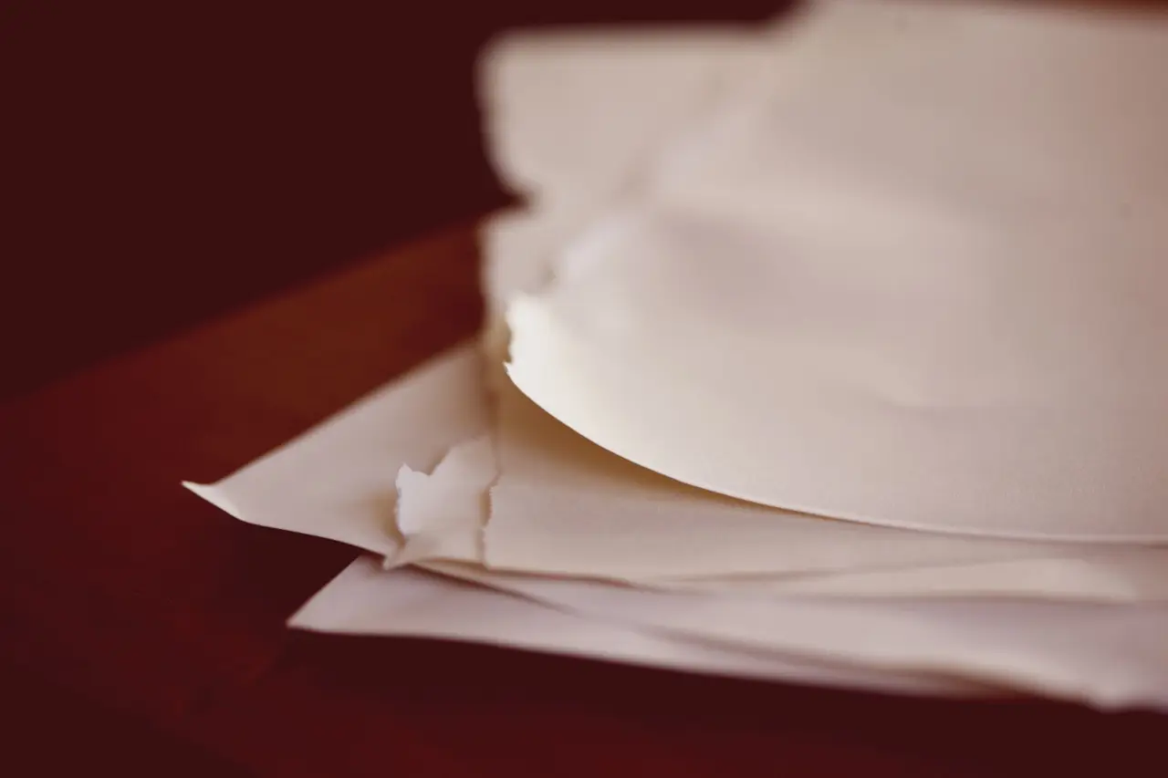 Paper texture detail