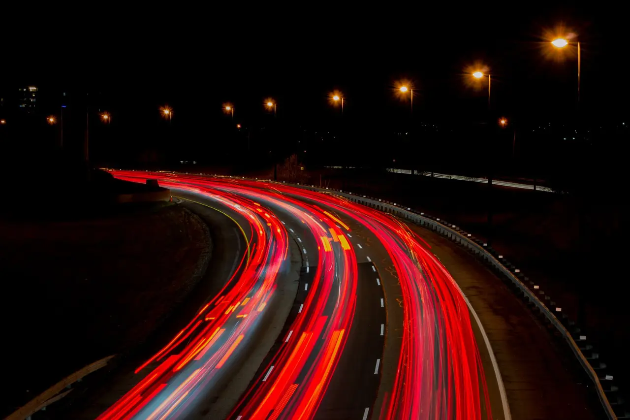 Long exposure light trails